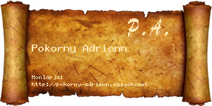 Pokorny Adrienn névjegykártya